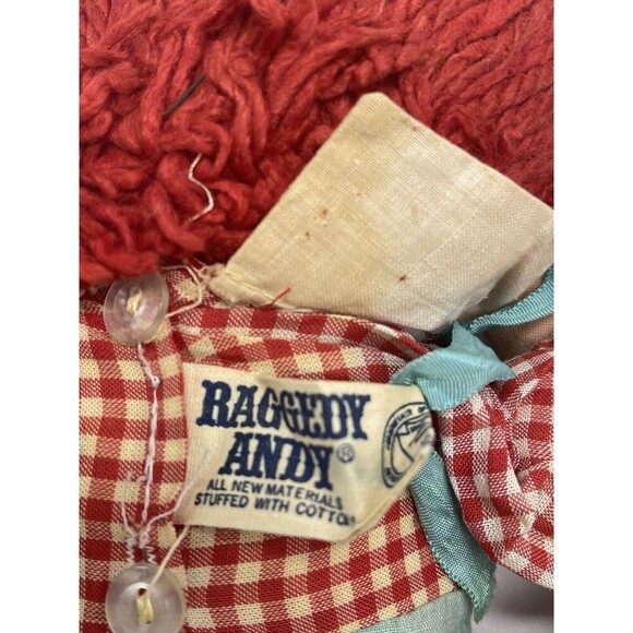 Vintage Knickerbocker 1970s Raggedy Andy Doll 14” Super Rare - Picture 13 of 15